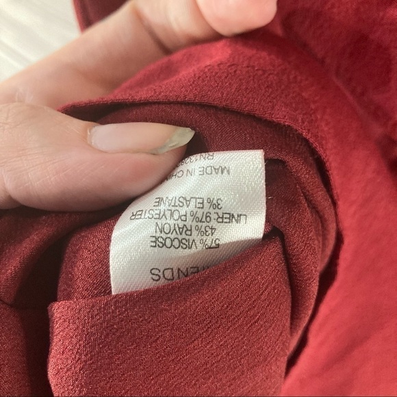 LOVERS + Friends Wine Primrose Off Shoulder Dress - Picture 15 of 15